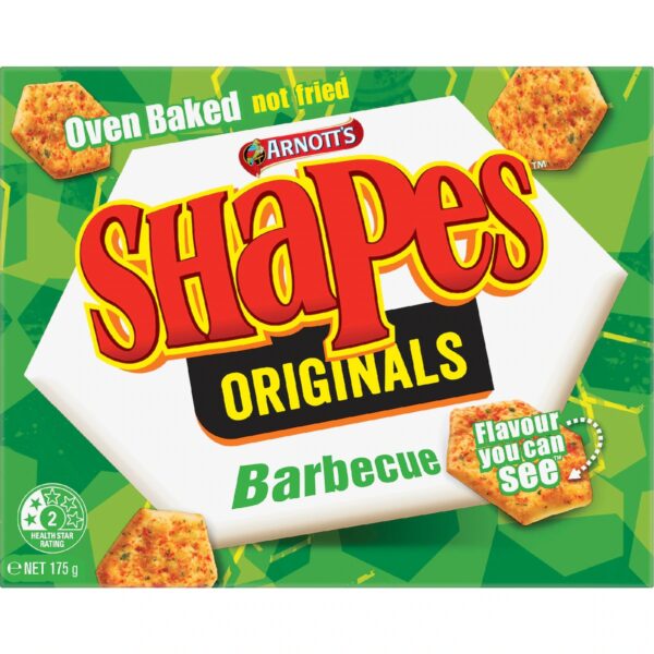 Arnott's Shapes Barbecue Cracker Biscuits 175g