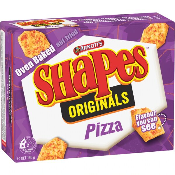 Arnott's Shapes Pizza Cracker Biscuits 190g
