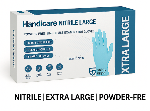 Handicare Disposable Nitrile Gloves – Extra Large